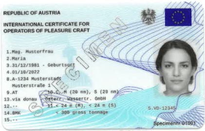 Buy Austrian Boat License